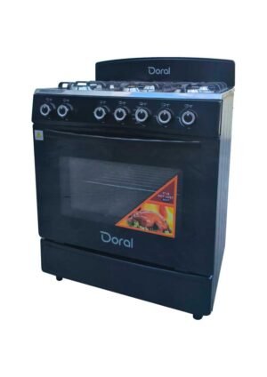 DO-306HGAN 6 HORNILLAS, NEGRA, HORNO 120L, ENCENDIDO MANUAL